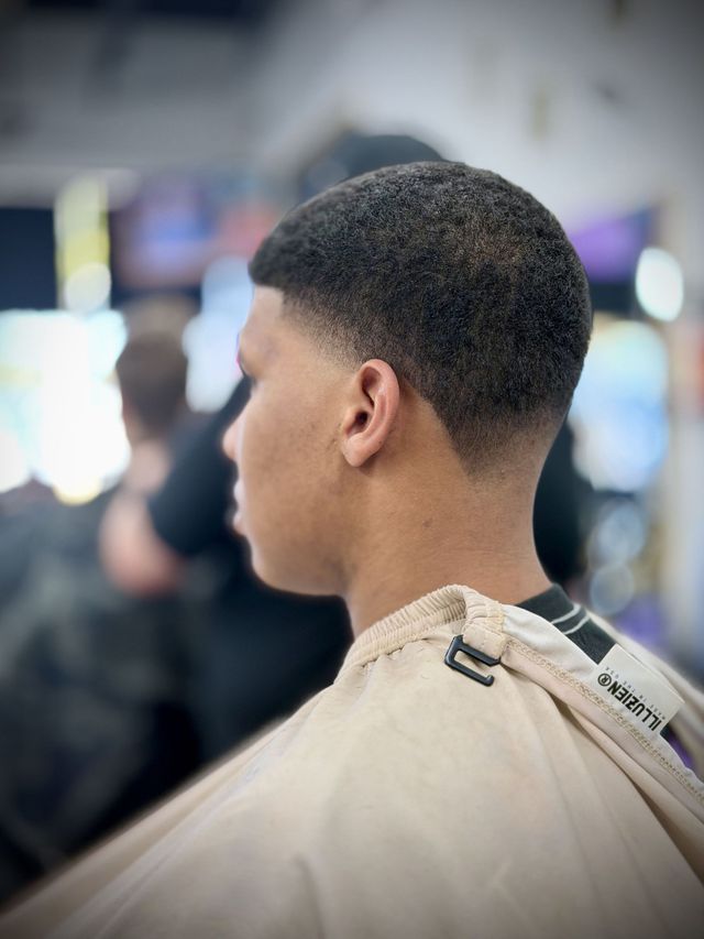 Classic gentleman's cut by Gary Visions at Victory Barbershop in Boca Raton