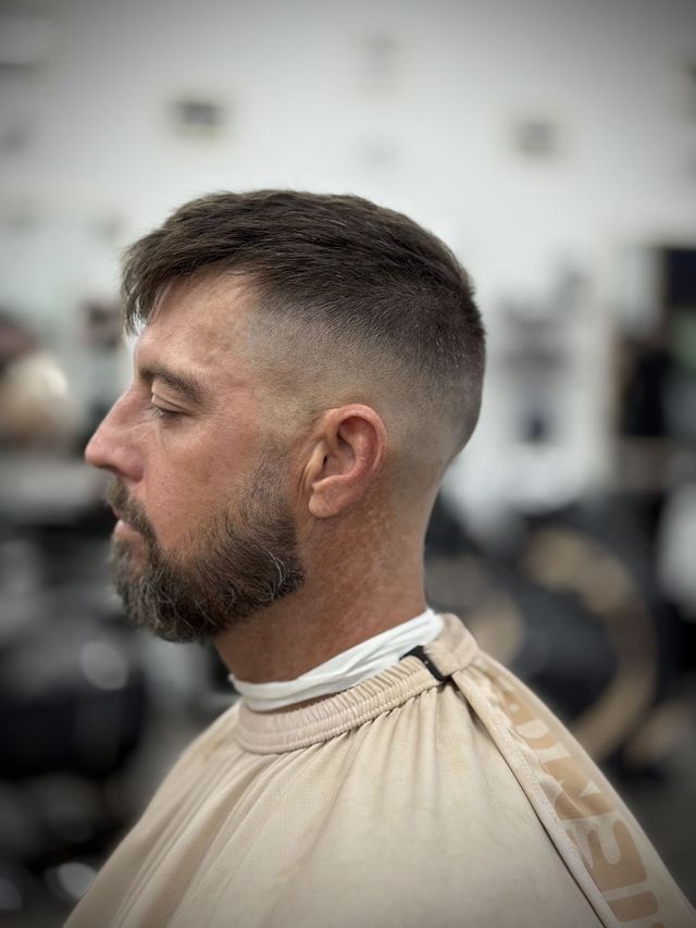 Beard trim and line up work by Gary Visions at Victory Barbershop in Boca Raton