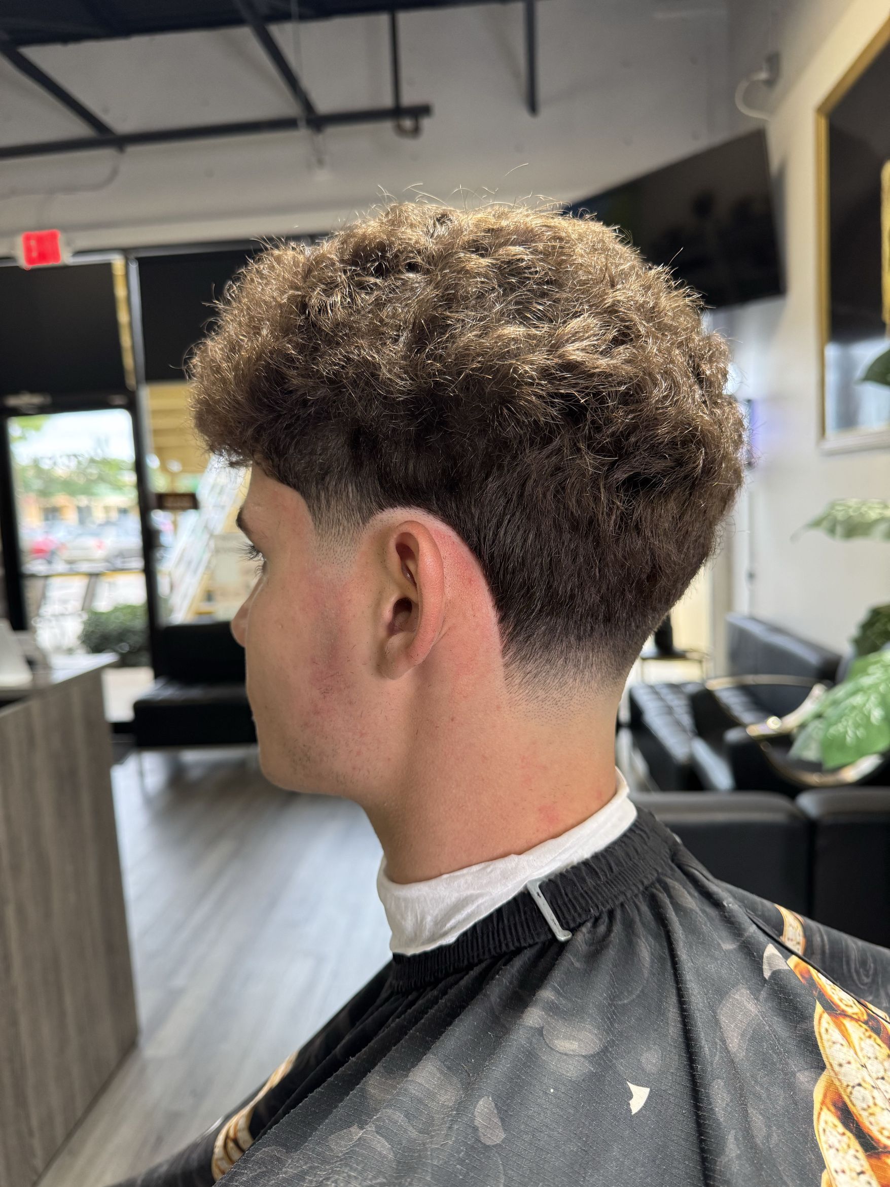 Finished haircut by barber Vince at Victory Barbershop, Boca Raton FL