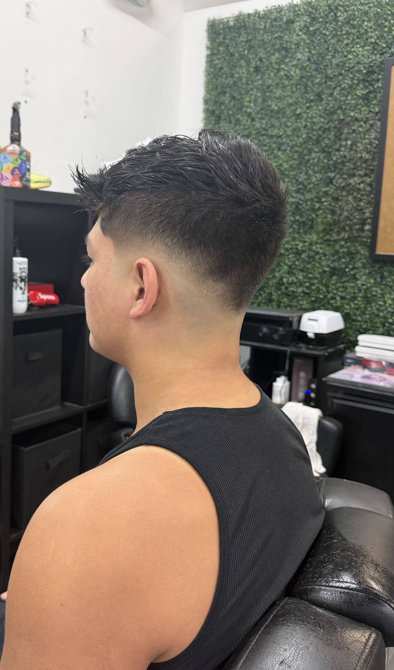 Skin fade haircut by Vincent Jr at Victory Barbershop, Boca Raton