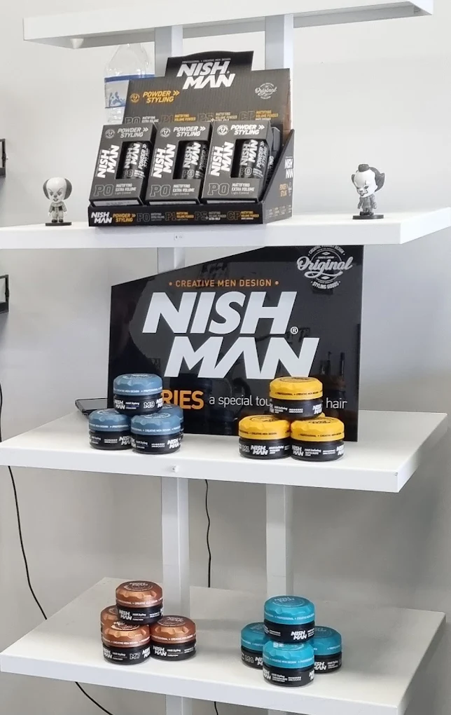 Nishman professional grooming products sold at Victory Barbershop